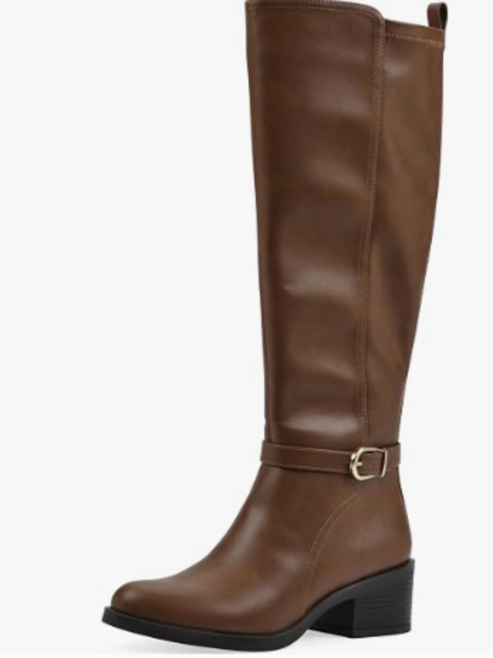 NWT White Mountain Custom Block Heeled Riding Boots Brown Size 8